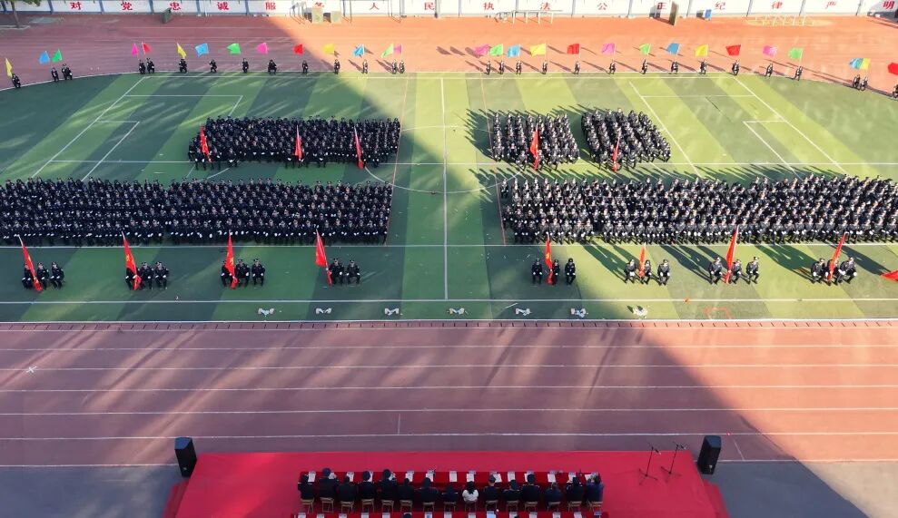 山西警官职业学院举行2025级新生《军事课》教育教学校阅大会